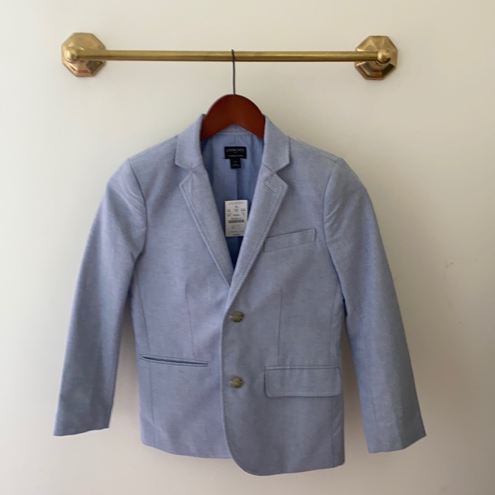NWT Boys J.Crew Thompson Summer Suit. Pale Blue. Size 10. New with Tags.